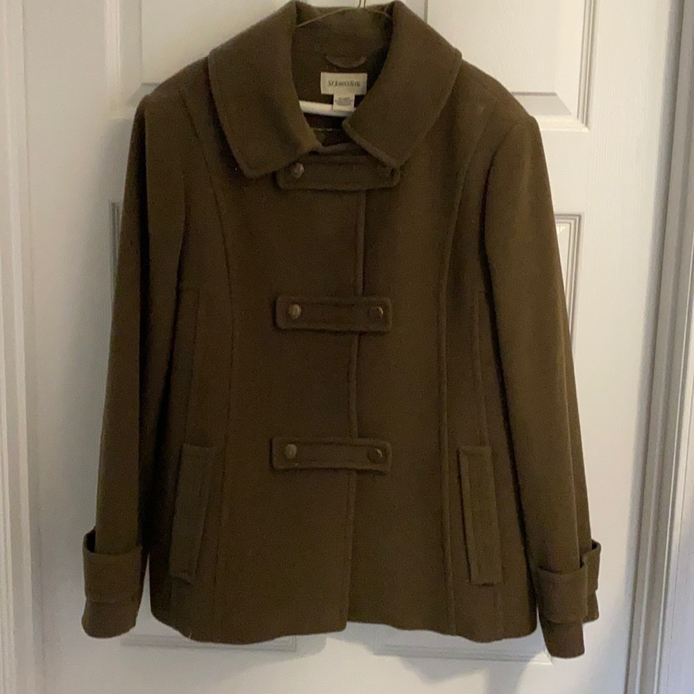 Olive green short coat